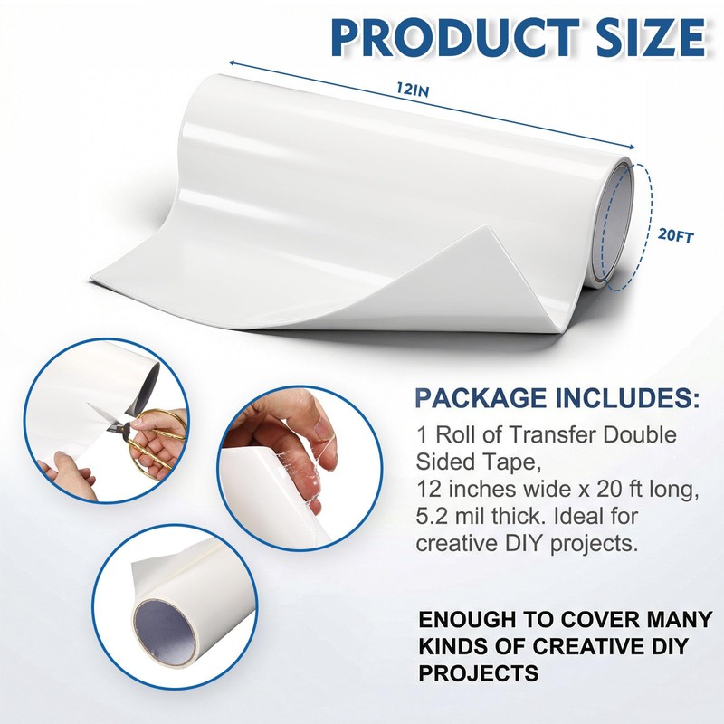 Eaasty 1 Roll 12" Width x 20 ft Length 468