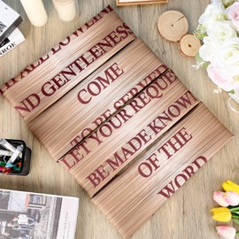 4 pancartas de iglesia de 5.9 pies con adoración de las Escrituras, pancarta de Navidad para pared de santuario, oración cristiana, banderas de día festivo, bienvenida, alabanza, religiosa, decoración
