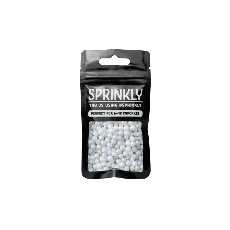 SPRINKLY - Glimmer Pearls - White (5-7mm) - 30g