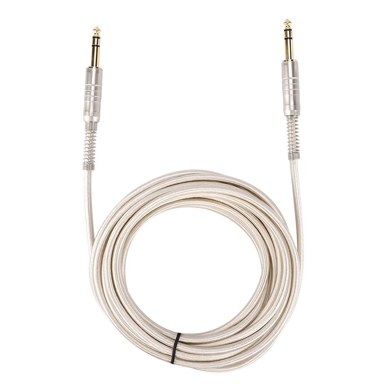 Gold Plated 6.35mm Male to Male Adapter Stereo Extension Audio