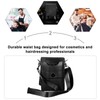 LALAFINA Barber Scissor Bag Multifunction Waist Pouch Cowhide Hairdressing Tools