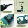 AfitLulu Waterproof Golf Ball Bag, Golf Pouch with Hooks and