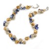 Avalaya Summer Cluster Ceramic Bead/Sea Shell Nugget Necklace - 41cm