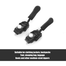 10 Piece Replacement Zipper Set, Zip Repair, Removable Zipper, for Purse, Clothes, Jeans, Suitcase, Luggage