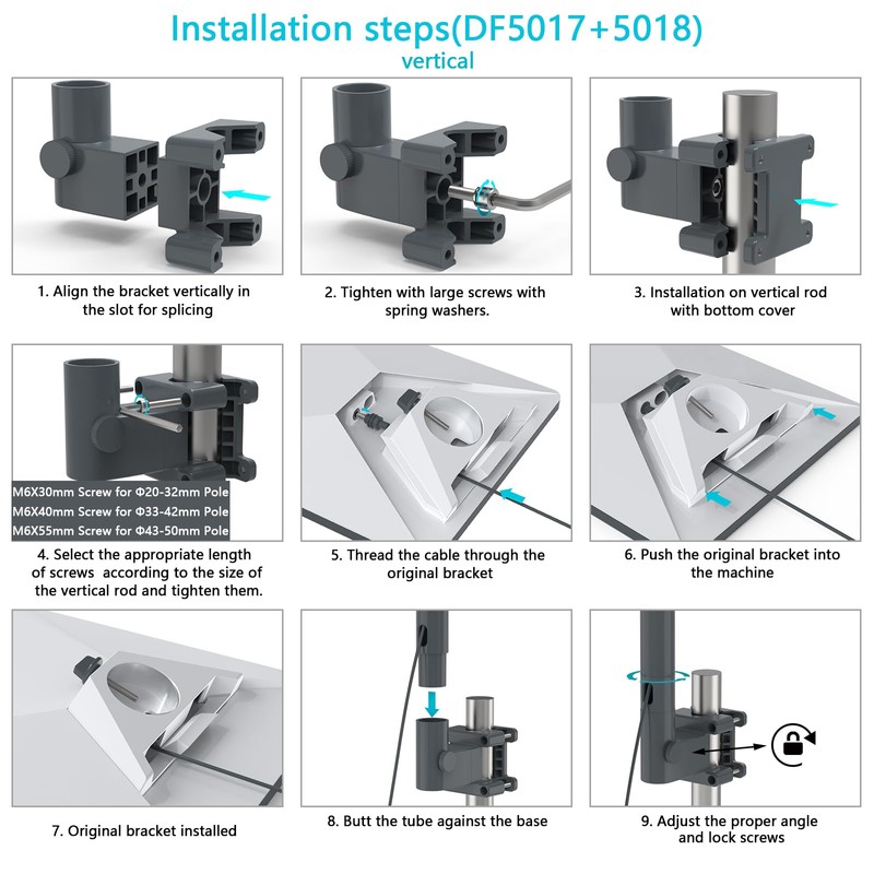 HOLACA Starlink Mini Mount, Starlink Mini RV Ladder Mount, Aluminum