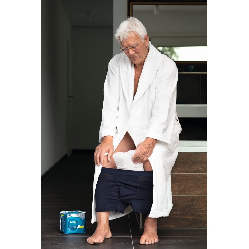 MoliCare Premium Men PAD, Inkontinenz-Einlage für Männer bei Blasenschwäche, v-förmige