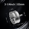 Mollom (3-1/4''|83mm) Heavy Duty Carbide Hole Saw with 2 Pilot