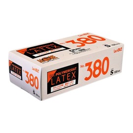 LeABLE No.380 Latex Gloves, Non-Powder Polymer Coat, Small, 1 Pack (100 Pack)
