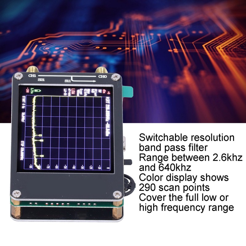 2.8in Spectrum Analyzer Portable Handheld Tiny Frequency Analyzers with Touch