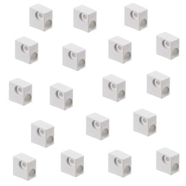 Body connector furniture connector for screwing, cabinet connector, H10510, wooden connector, plastic, white, angle connector for furniture construction, boxes, corners, 20 pieces, corner connectors, angle fittings.