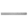 Helix 12 inch 30cm Dead Length Steel Metal Ruler