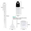 Reyshin 30 Pack 10ml Plastic Dropper Bottle, Plastic Empty Squeezable