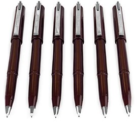 Pentel JM20 Stylo Disposable Fountain Pen - Grey Ink (Pack of 6)