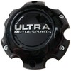 Ultra Motorsports 6 Lug Gloss Black Wheel Center Cap (Qty