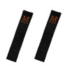 Obi Fasteners, Set of 2 // Karate Dogi, Obi Fastener, Prevents Unraveling, Kids, Children, M-WORLD (Black x Orange)