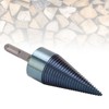 Firewood Split Drill Bit Square Shank BluePlated Screw Cone Head