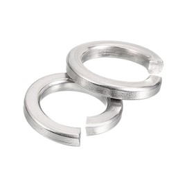 sourcing map 30 Pcs Spring Lock Washer, M10 Split Lock Washer Assortment 316 Stainless Steel Lock Washers for Screws Bolts Nuts, Silver
