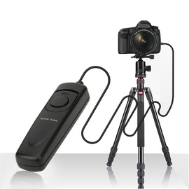 Goshyda Shutter Release Remote Control, MC‑30 Cable Remote Control for Portable Camera, Shutter Release Cable, Compatible with D850 / D810 / D810A / D800 Camera
