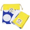 Multi Drawstring Small Navy Dot, Drawstring Bag, Kindergarten, Elementary School,