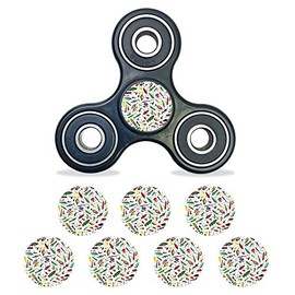MightySkins Skin Compatible with Fidget Hand Tri-Spinner Center Cap – Bright Lures | Protective, Durable, and Unique Vinyl Decal wrap Cover | Easy to Apply, Remove | Made in The USA