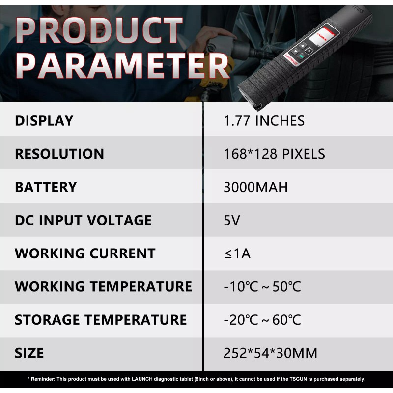 Launch X431 TSGUN TPMS Tire Pressure Detector Car TPMS Sensor