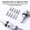 ANBOO Ratchet Screwdriver 10-in-1 Multibit Screwdriver Multitool Angle Adjustable Screwdriver