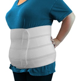 MARS WELLNESS Premium Plus Size Bariatric Abdominal Binder - 12" 4 Section/Panel - Bariatric Binder Abdominal Brace for Men or Women - XL - Up to 45"