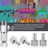 Airbrush Quick Coupler Quick Release Adapter Connecter 1/8" for Badger