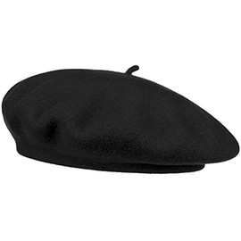 Van Der Rich ® - Wool beret for children for a maximum head size of 52 cm, Denim, One Size