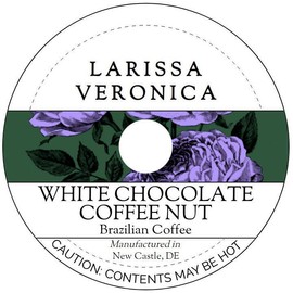 White Chocolate Coffee Nut Brazilian Coffee (Single Serve K-Cup Pods) (Gourmet, Naturally Flavored, Whole Coffee Beans) (12 pods, ZIN: 577106) - 2 Pack