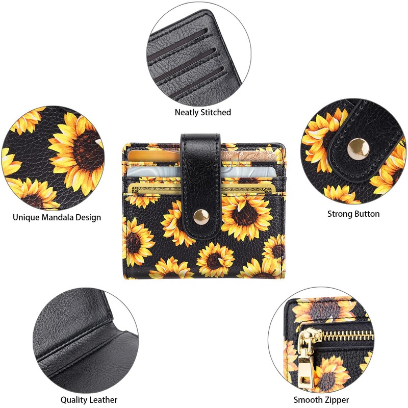 Simikol Small Wallets for Women Slim Minimalistfor Bifold Credit Card