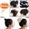 Sego Hairpiece, Hair Extension Bun Scrunchy, Messy Updo