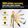 YELLOW JACKET 1.5 Ton Manual Lever Chain Hoist, G80 Galvanized
