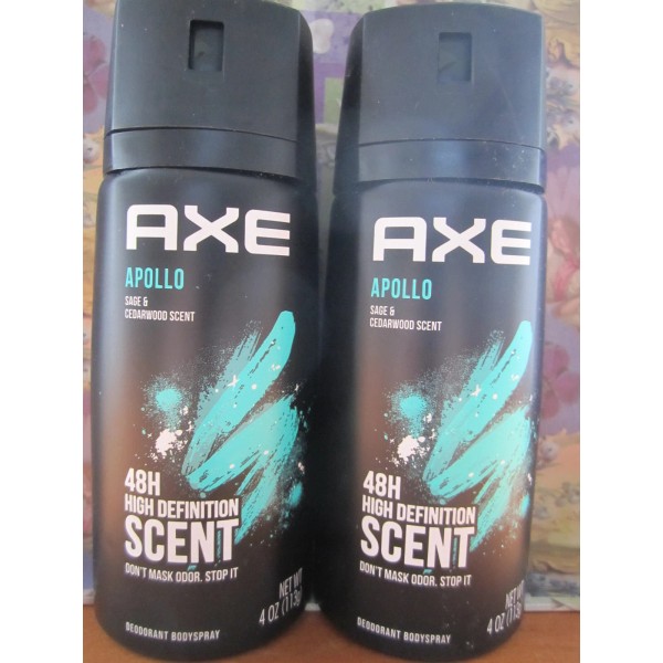 AXE 2 Pack Axe Apollo for Men Deodorant Body Spray