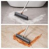 LJLB Powerful Floor Brush with Squeegee, Adjustable Long Handle for