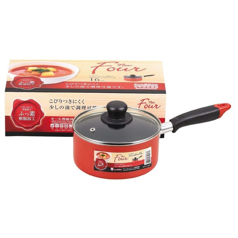 Pearl Metal Wako Trading Baked Finish Single Handle Pot, 6.3