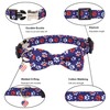 ADOGGYGO Thanksgiving Dog Collar with Bowtie, Fall Pumpkin Dog Thanksgiving