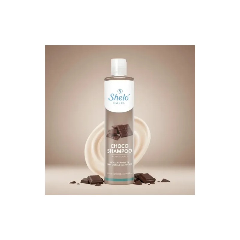 Choco Shampoo Para Cabello Maltratado 530ml Shelo Nabel