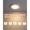 ZYC recessed Lighting 6 inch - 12W 1100LM High Brightness,5CCT
