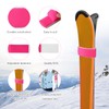 8pcs Ski Straps Fasteners, Adjustable Ski Wrap Straps Ski Bands