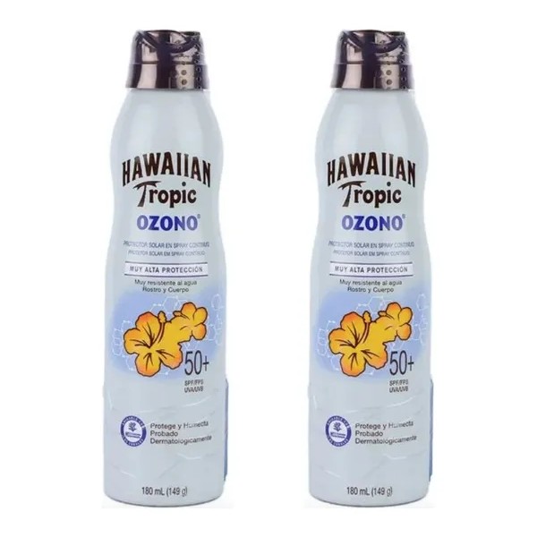 Protector Solar Hawaiian Tropic Ozono Fps 50+ 2 Pzs De