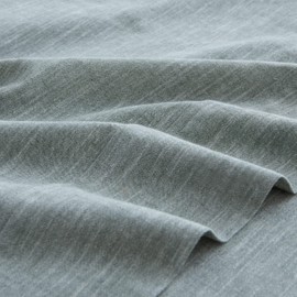 HOMICIA Stonewashed Linen Sheets Set- Queen Linen Bed Sheet, 4 Pcs Breathable Cotton Bed Sheets, Linen Cotton Sheets for All Seasons(Green,Queen)