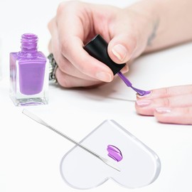 Cobahom 153 Pcs Acrylic Makeup Mixing Palettes Non-Crack Makeup Tray with Metal Spatulas, Disposable Nail Palette Papers for Foundation Eye Shadow Nail Polish Pigment Blending (Clear)