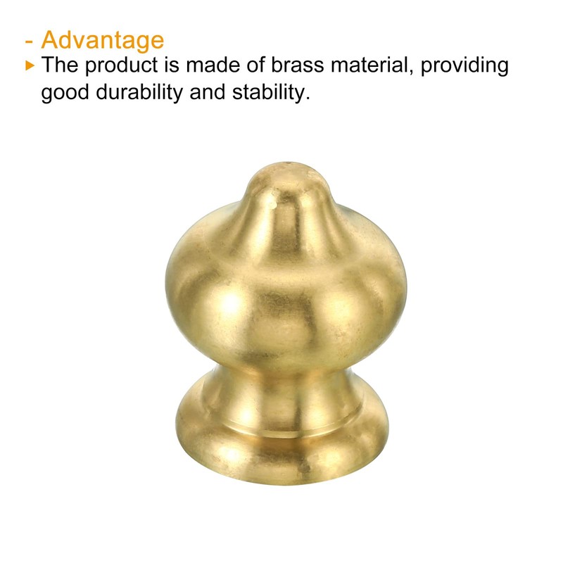PATIKIL 1/4-27 Lamp Finial Ball Cap Knob, Lamp Shade Harp