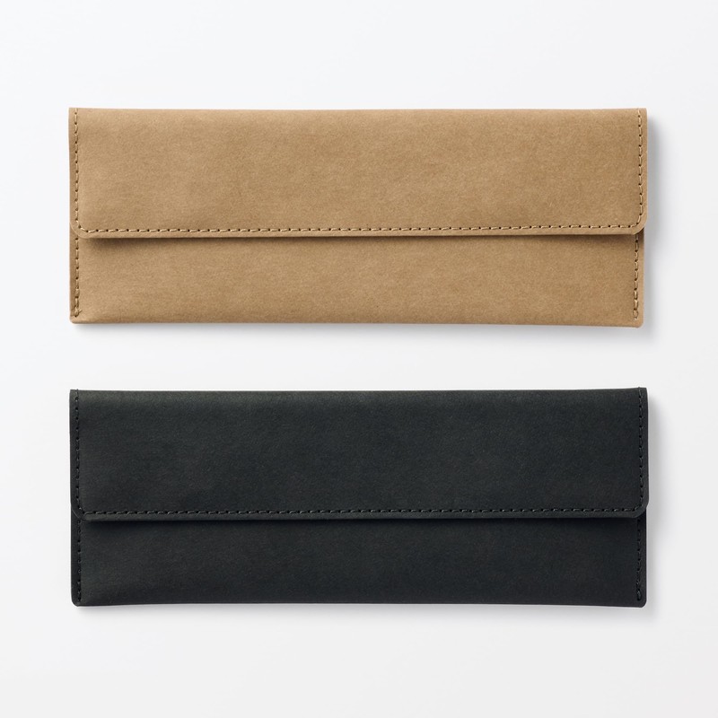 Muji Jeans Label Pencil Case Dark Grey 84924927
