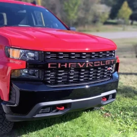 Advanced Trims Grill Letters Inserts 2019 2020 2021 Silverado DARK RED