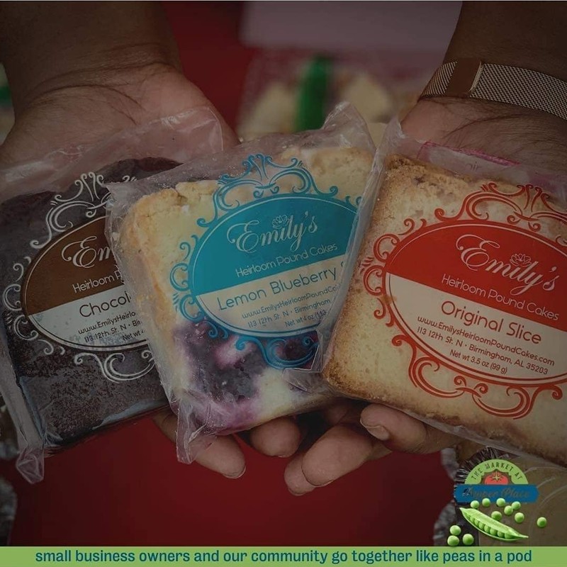 Emily's Heirloom Pound Cakes 3 Slice Variety Box
