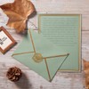 Topeen 50 Pack Stationery Set with Gold Border, A6 Envelopes