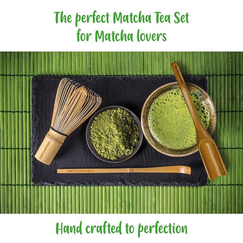 MATCHAMAKA Matcha Whisk Tea Set - Japanese Matcha Whisk (Chasen),