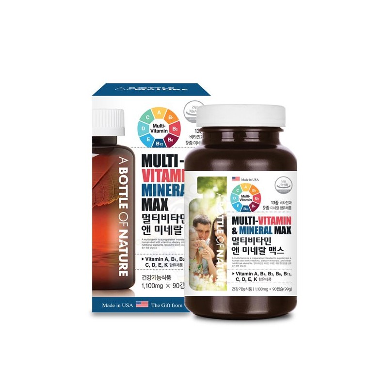 EVA TLE 어바틀 멀티비타민 앤 미네랄 맥스 90캡슐 Obattle Multivitamin